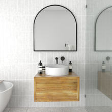 Gabe Arched Stainless Steel Wall Mirror